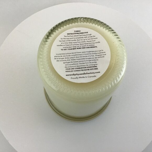 Serendipity Soy Candle Jar Caramel Pumpkin Cheesecake 8oz Made in Canada NEW - Picture 3 of 5